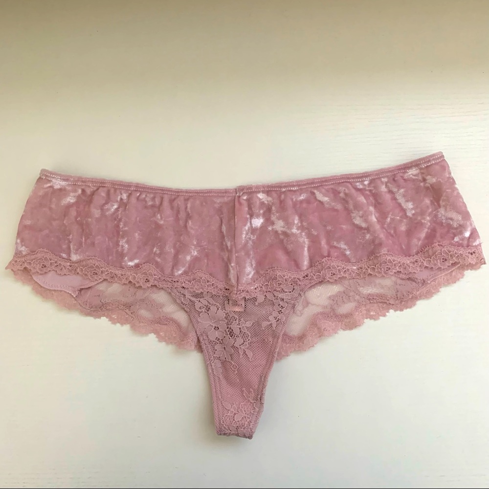 SOLD - Victoria’s Secret Velvet Lace Panty NWT